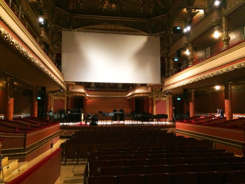 Victoria Hall scene projection