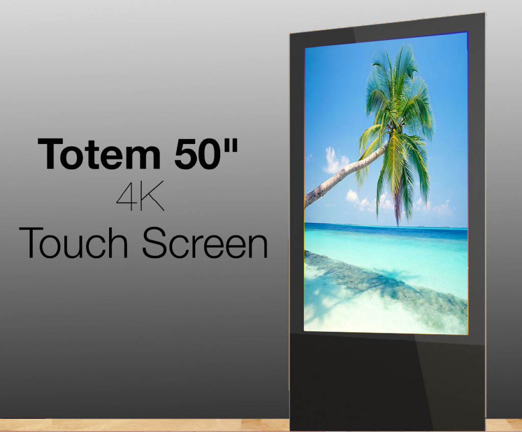 totem 50inches 4K touchscreen